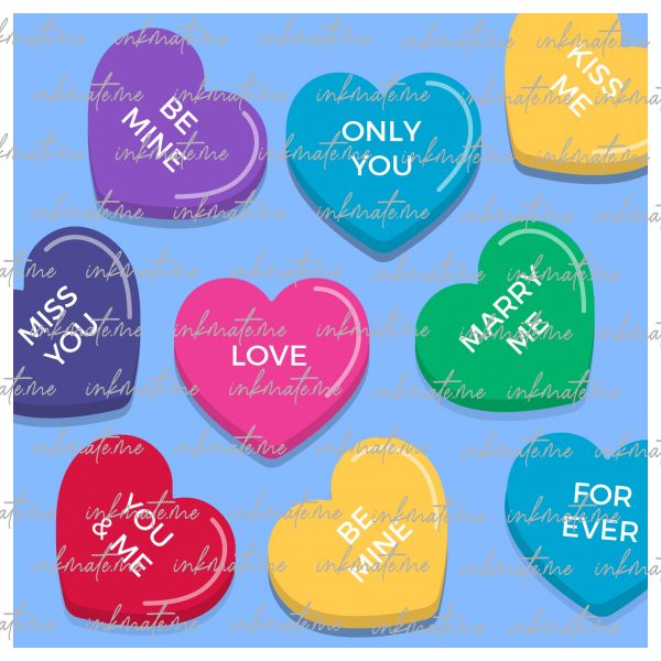 Converstation Hearts Png