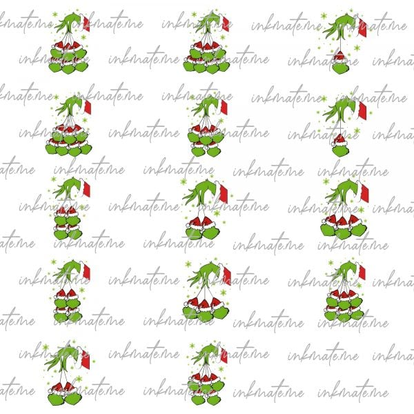 Grinch heads SVG, Grinch hand Bundle, Personalized grinch PNG, Custom Christmas name SVG | Holiday Sublimation Design, Grinch Clipart