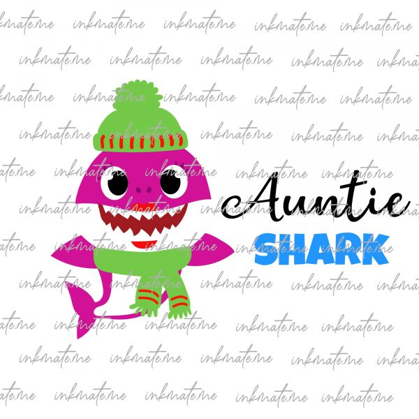 Family Shark Christmas Png