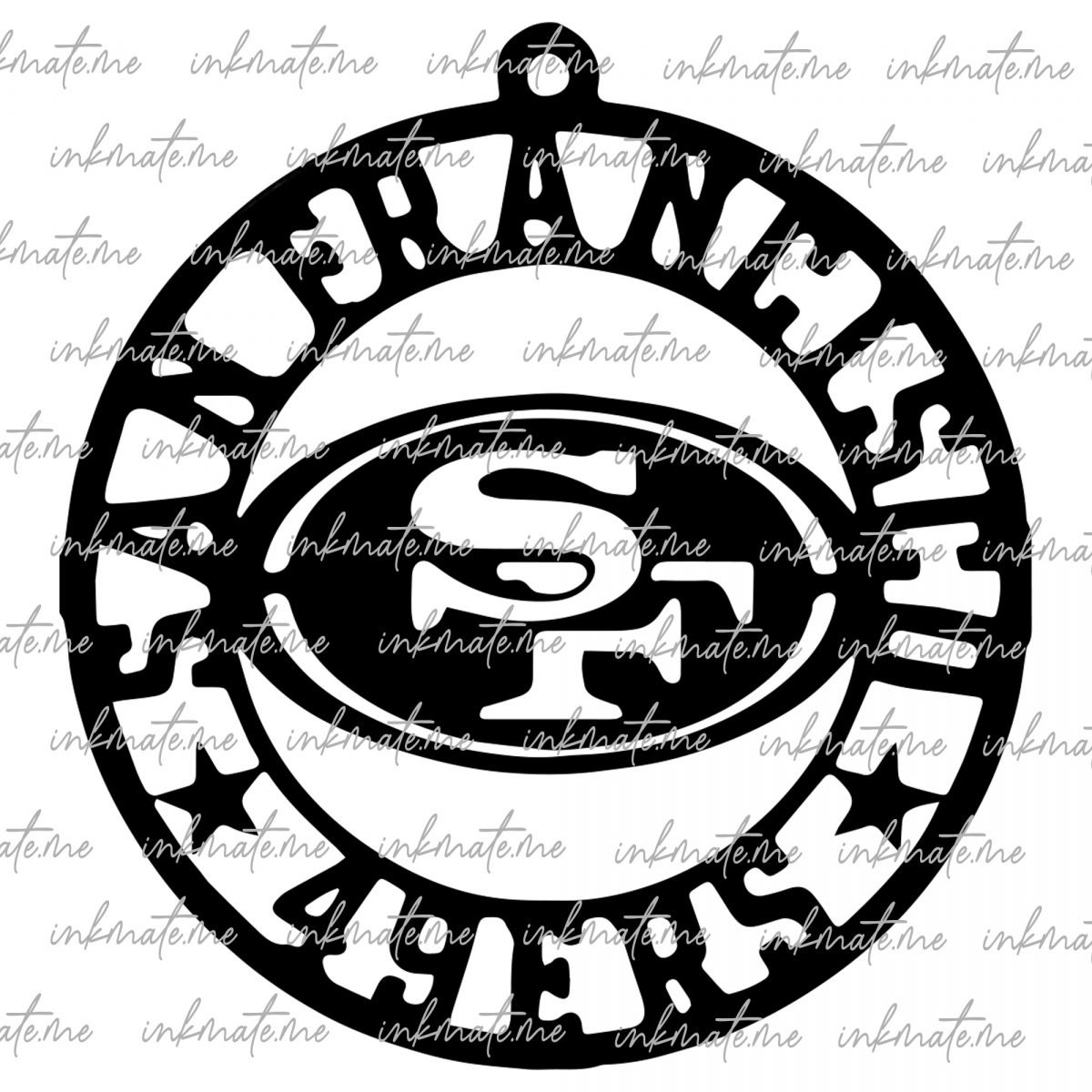 San Francisco Football Design | Perfect for Printing, Cutting and Sublimation | Svg, Eps, Png, Dxf, Eps | Cricut Silouhette