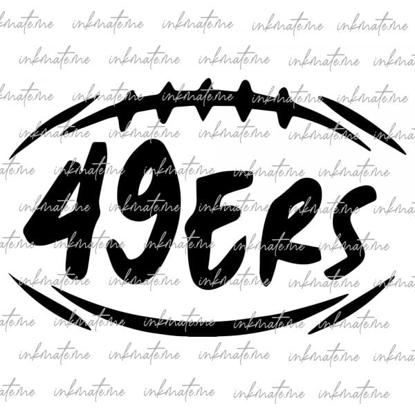 San Francisco Football Design | Perfect for Printing, Cutting and Sublimation | Svg, Eps, Png, Dxf, Eps | Cricut Silouhette