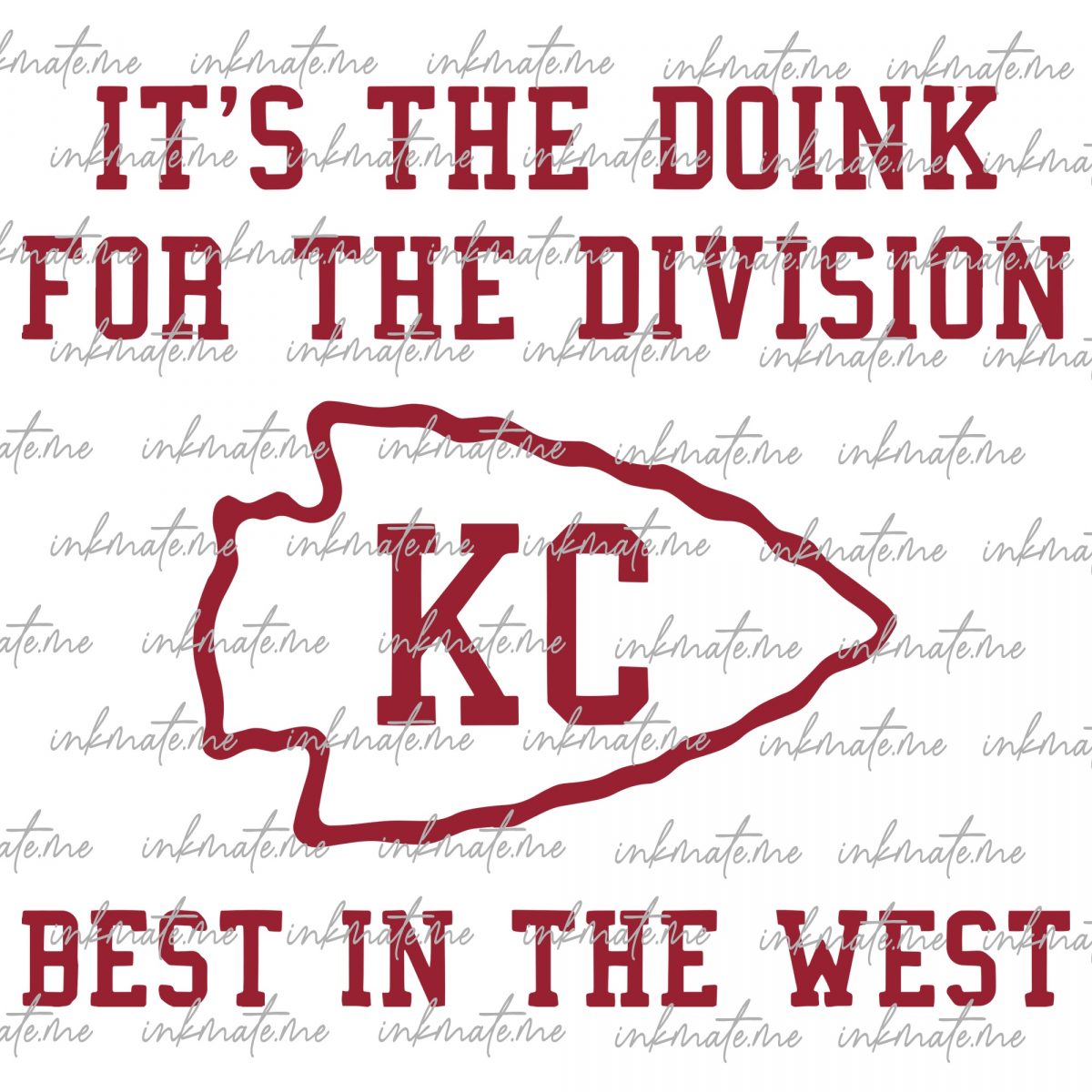 Its the Doink for the Division 4 Color Options PNG 300dpi Digital Design Sublimation DTF Screen Print Instant Download Football Kansas City