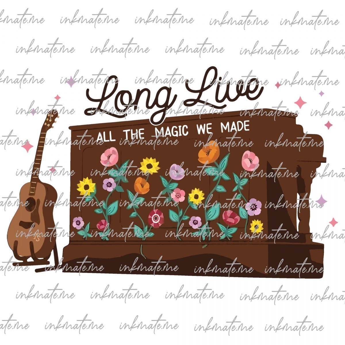 Long Live All The Magic We Made Eras Piano PNG + SVG / Trendy File for Creators / Surprise Song / Taylor Acoustic Set / Instant Download