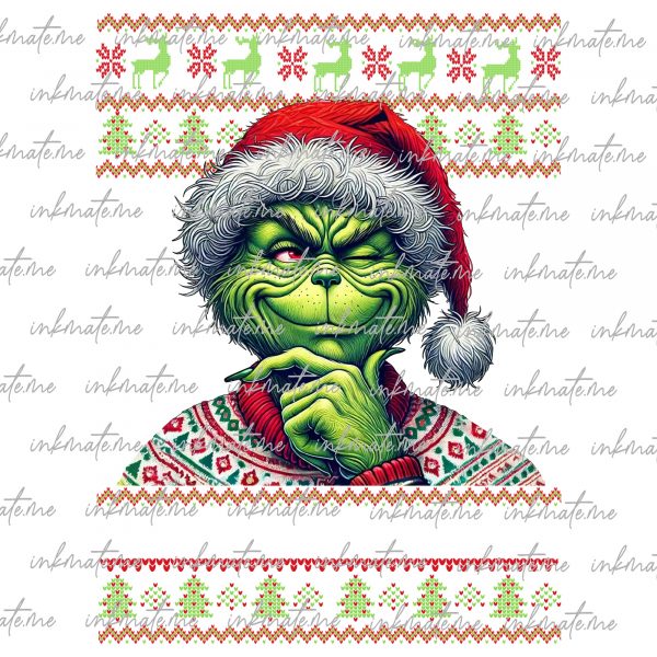 Merry Rizzmas Santa Png, Green Guy Rizzmas Ugly Christmas Sweater, Santa Bruh Christmas Png, Rizz The Season, Funny Christmas Movies Png