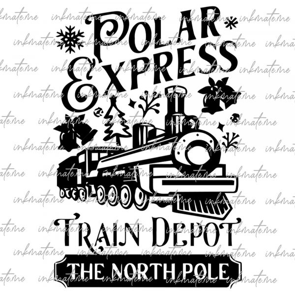 Polar Express svg bundle, All Aboard Polar Express Png, Believe North Pole Train Png, Christmas Train, Merry Christmas Digital Download