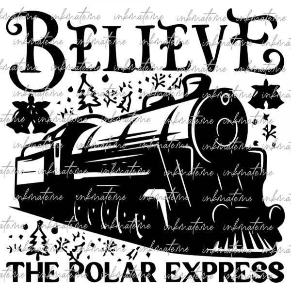 Polar Express svg bundle, All Aboard Polar Express Png, Believe North Pole Train Png, Christmas Train, Merry Christmas Digital Download