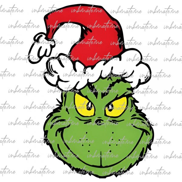 Christmas Grinch Face Svg, Grinch Christmas Png, Grinch Face, Funny Grinch Face Svg Png Dxf, Merry Grinchmas, Instant Download, Silhouette