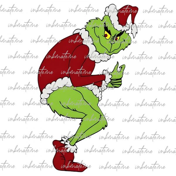 Grinch Svg Png Pdf Eps Dxf and AI Files | Vector Grinch | Instant Download