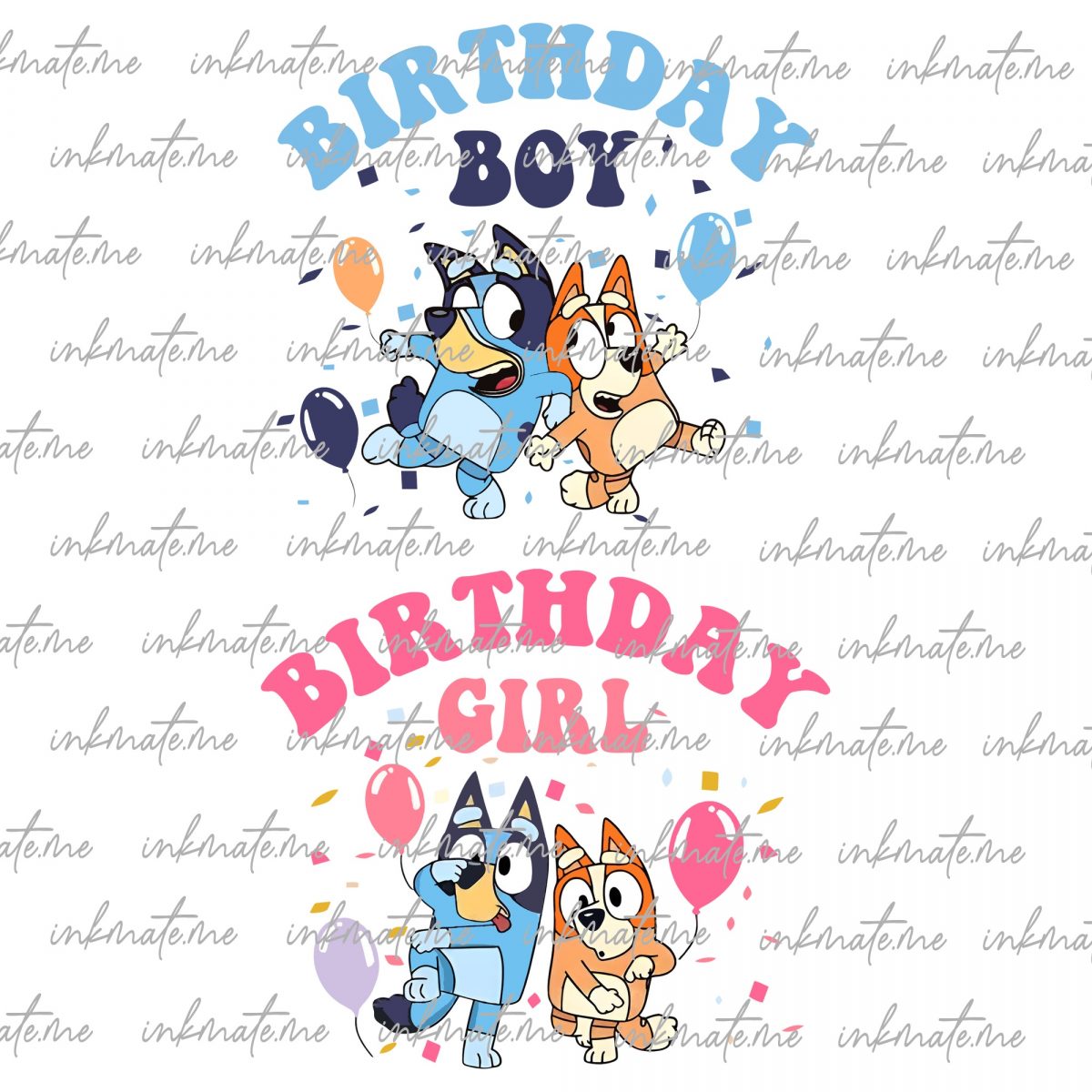 Birthday Girl Png,Bluey Family, Bluey Birthday Girl Png , Bluey Sublimation Png, Bluey Svg, Bluey Bingo Png, Bluey Birthday Boy and Girl Png