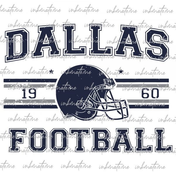 Vintage Dallas Football png, Dallas Png, Dallas Sublimination png, PNG files