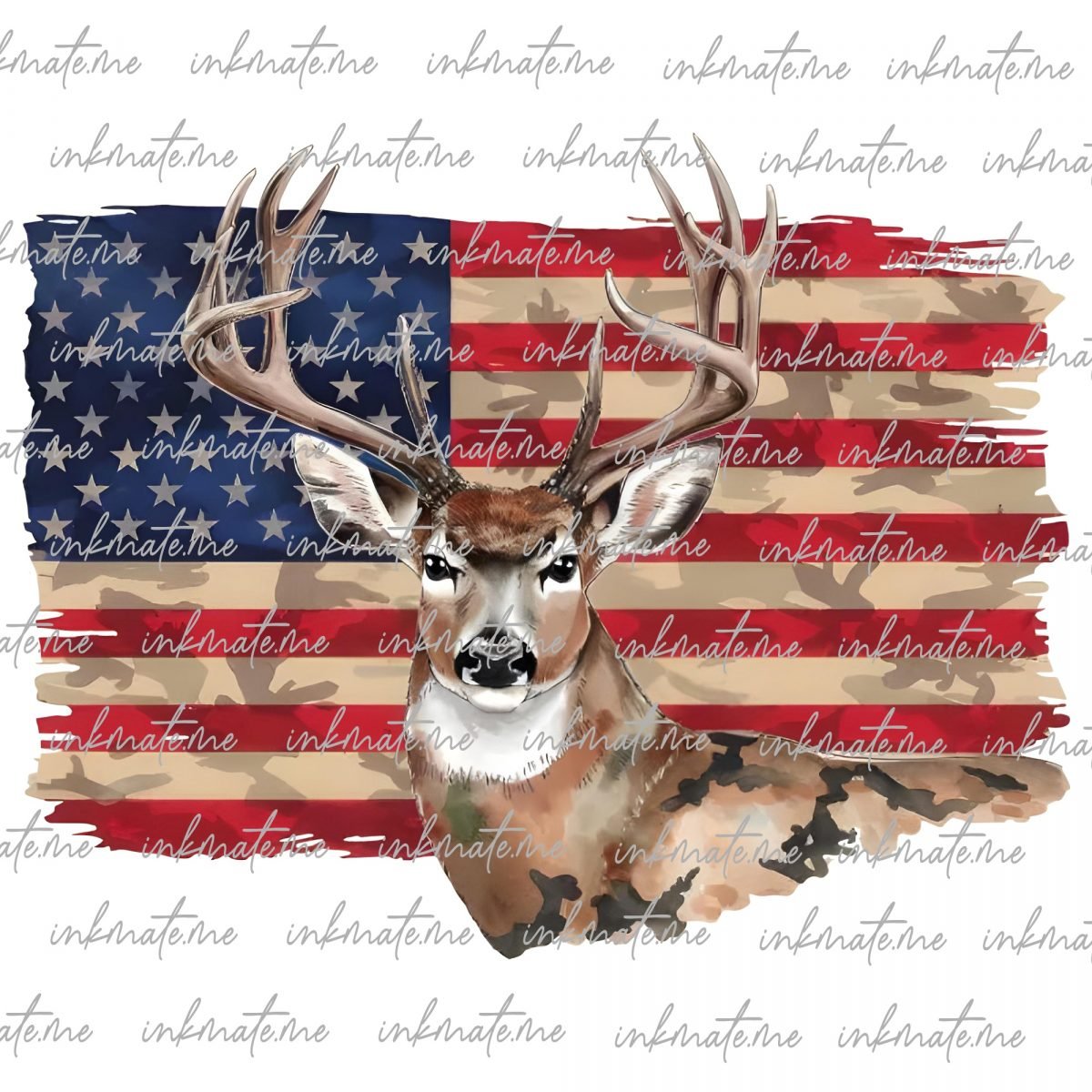 Patriotic Deer Hunting Png, Deer Hunting Png, Retro Hunter Shirt Png, Hunter Dad Png, Deer Hunting Sublimation, Patriotic Sublimation Design