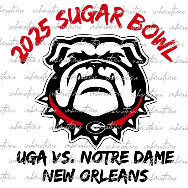 Georgia Bulldogs Digital Download - 2025 Sugar Bowl - PNG Who's That Coming Down the Tracks - Georgia Shirt Design - Mens & Womens T-Shirt