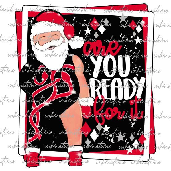 REPUTATION TV SANTA | digital download || Santa, Are you ready for Christmas Png|| Christmas Printable Artwork I Digital File