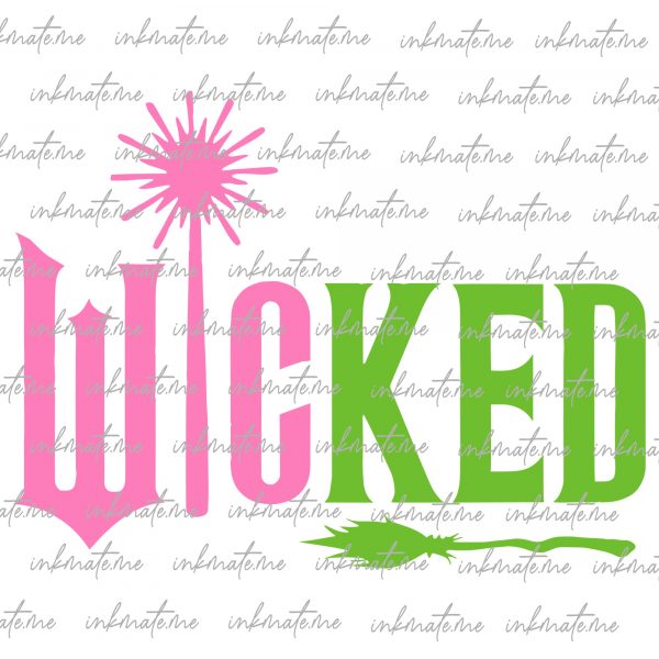 Wicked wand and broom SVG png jpg, Wicked elements SVG, Wicked clipart PNG, Magic wand, Cricut, Elphaba, Glinda, for tshirt, mug, bag, 2024