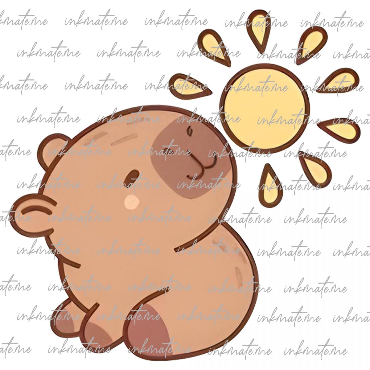 Cute Capybara PNG, Capybara SVG Bundle,Funny Capybara Clipart, Digital Sticker,files for cricut, Kawaii Animal Illustration