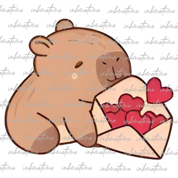 Cute Capybara PNG, Capybara SVG Bundle,Funny Capybara Clipart, Digital Sticker,files for cricut, Kawaii Animal Illustration