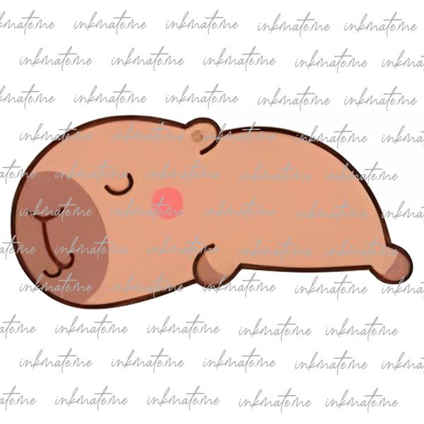 Cute Capybara PNG, Capybara SVG Bundle,Funny Capybara Clipart, Digital Sticker,files for cricut, Kawaii Animal Illustration