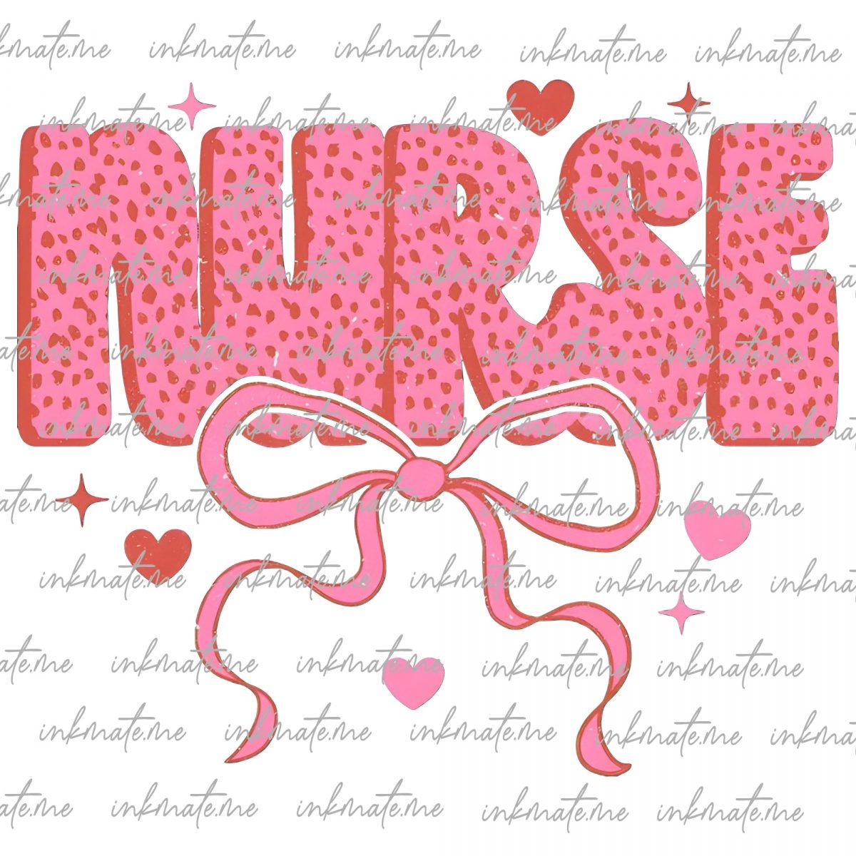 Valentine Nurse coquette png, Valentines png, Pink Bow png, Pink Nurse png, Retro Valentines png, Nurse Valentines png, Gift for nurse, png