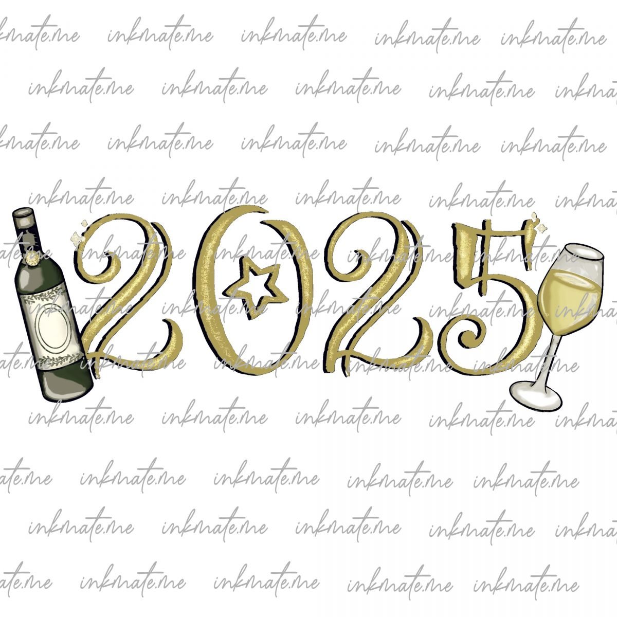 2025 new year clipart png sublimation design