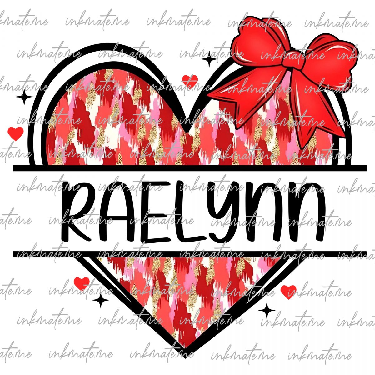 Personalized kid name valentines png, custom valentine png, girls valentines png, valentine kid name png, brushstroke heart png, xoxo png