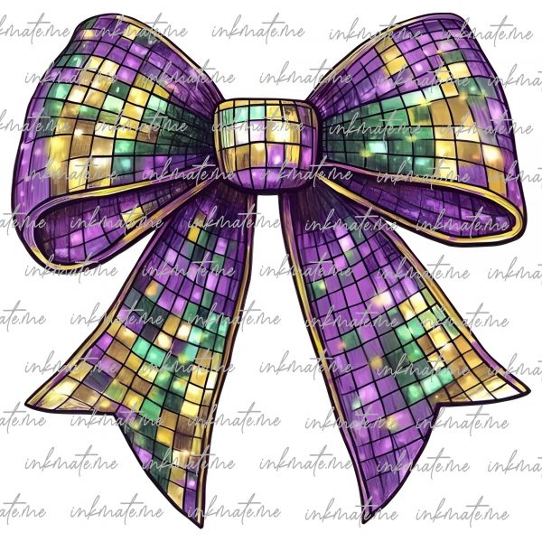 Mardi Gras Disco Coquette bow Png, Mardi Gras Vibes Png, Mardi Gras, Fat Tuesday Png, Mardi Gras Png, Louisiana Sublimation Design