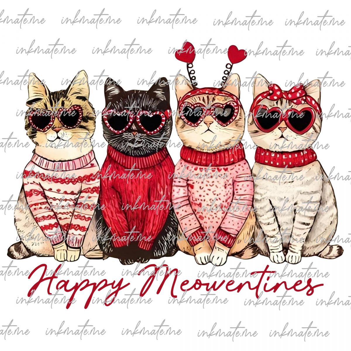 Valentine Cat Png Valentine PNG Heart Love Cat Valentine Png Trendy Valentine Png Cat Lover Png Cupid Cat Sublimation Download Cute Cat