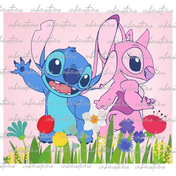 Heart Stitch, Stitch Valentine, Lilo and Stitch Valentine, Valentine Tumbler, Adorable Stitch, Stitch Couple, Stitch Design, Cute Stitch