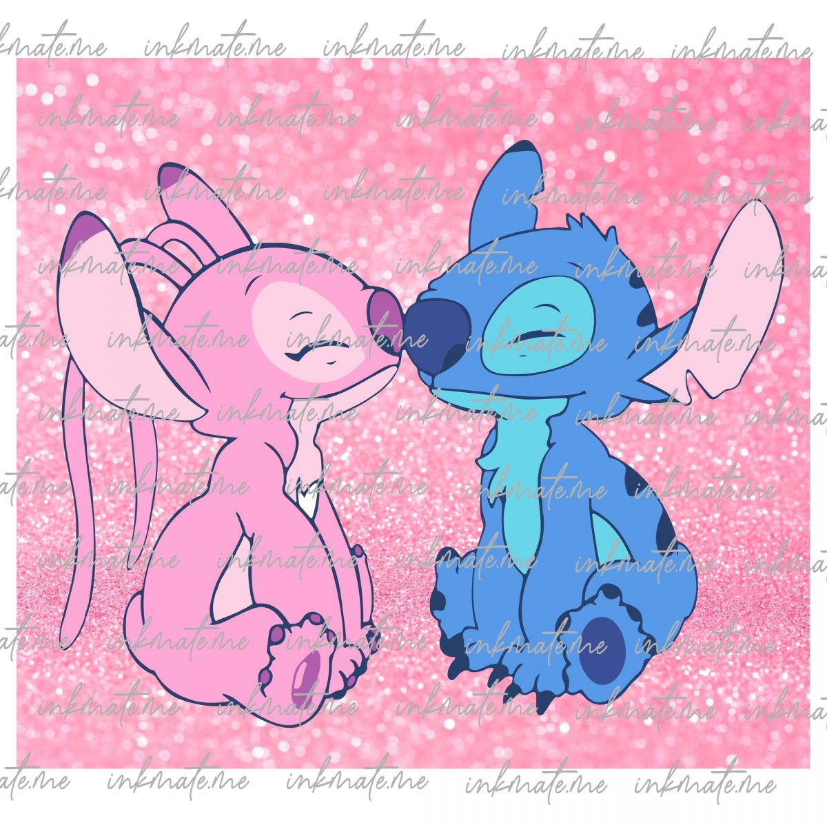 Stitch Love, Stitch Design, Heart Stitch, Stitch Couple, Valentine Tumbler, Romantic Stitch