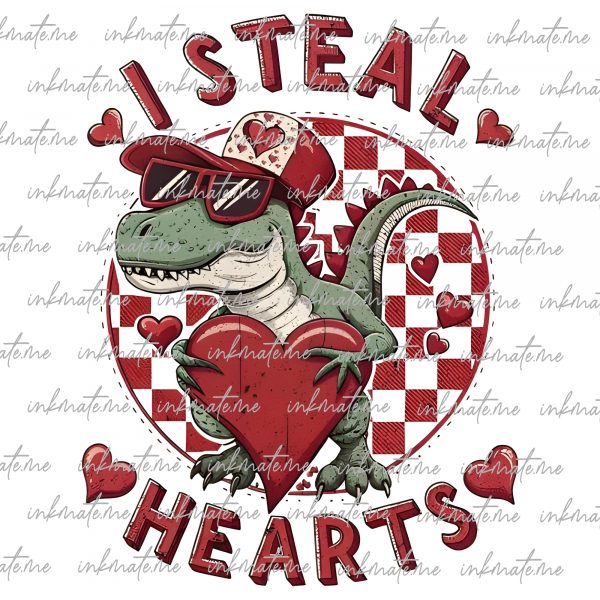 I Steal Hearts PNG, Valentines Day Png, Retro Valentine, Kids Valentine png, Boys Valentine png, Boy Sublimation, Valentines png, hearts png