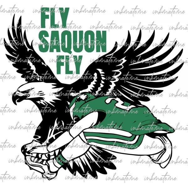 Fly Saquon Fly Svg, Fly Saquon Barkley Eagle PNG, Football Eagles Philly Retro, go eagles go png, Digital File, Sublimation, Cricut, Png Eps